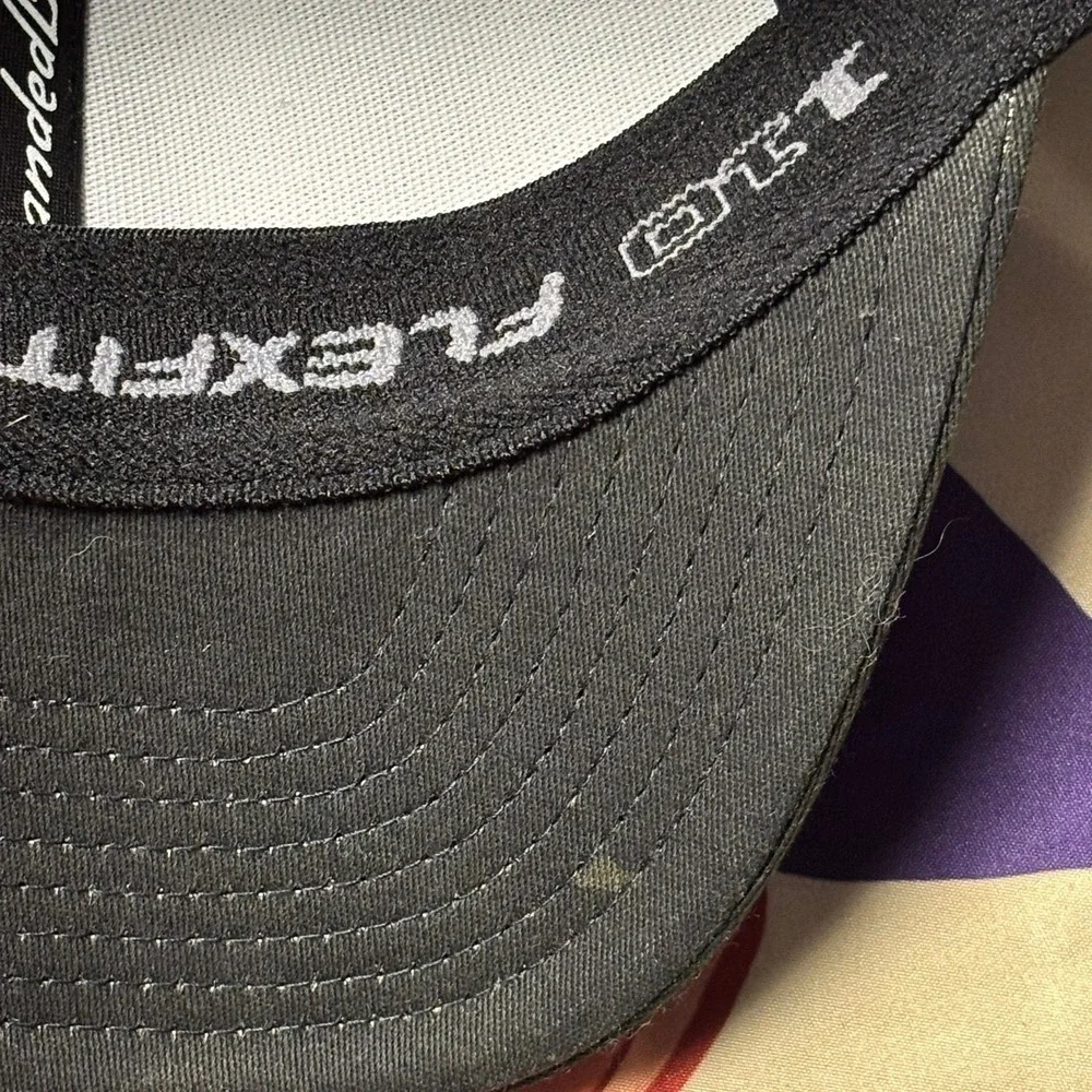Branded Bills Style 500 Performance Hat Black Camo Smoking Santa Flexfit 110 Cap